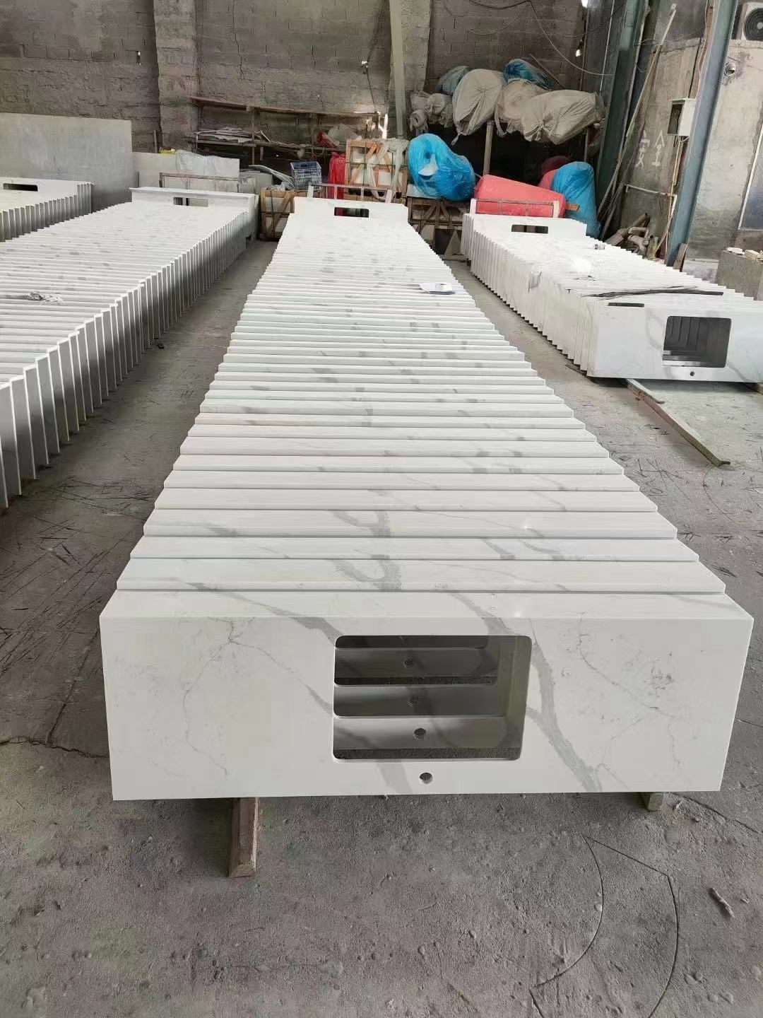 Смола Solid Surface Marble Vanity Top для ванной комнаты