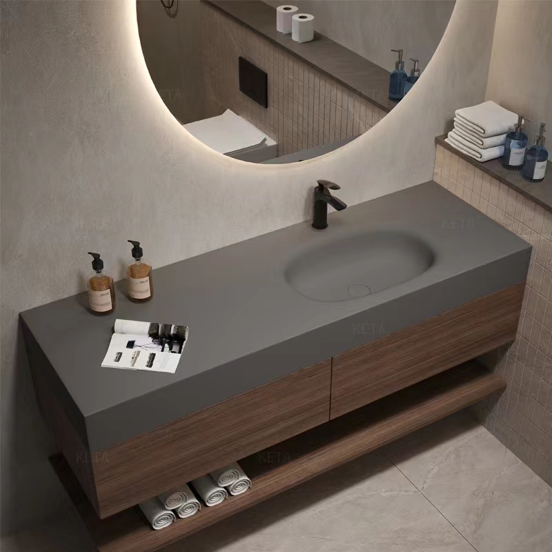 интегрированная галька Quartz Vanity Top для фермерского дома